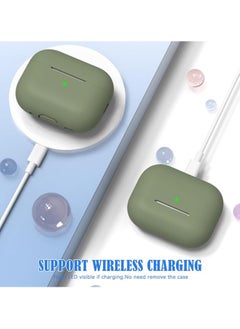 wexon Protective Shockproof Silicone Case Cover for Apple AirPods pro 2 Generation ArmyGreen  - Image 2