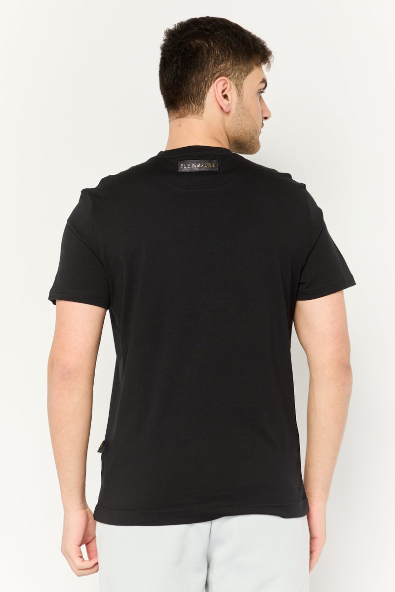 PHILIPP PLEIN Plein Sport Men Sportswear Fit Short Sleeves Outdoor T-Shirt, Black - Image 4