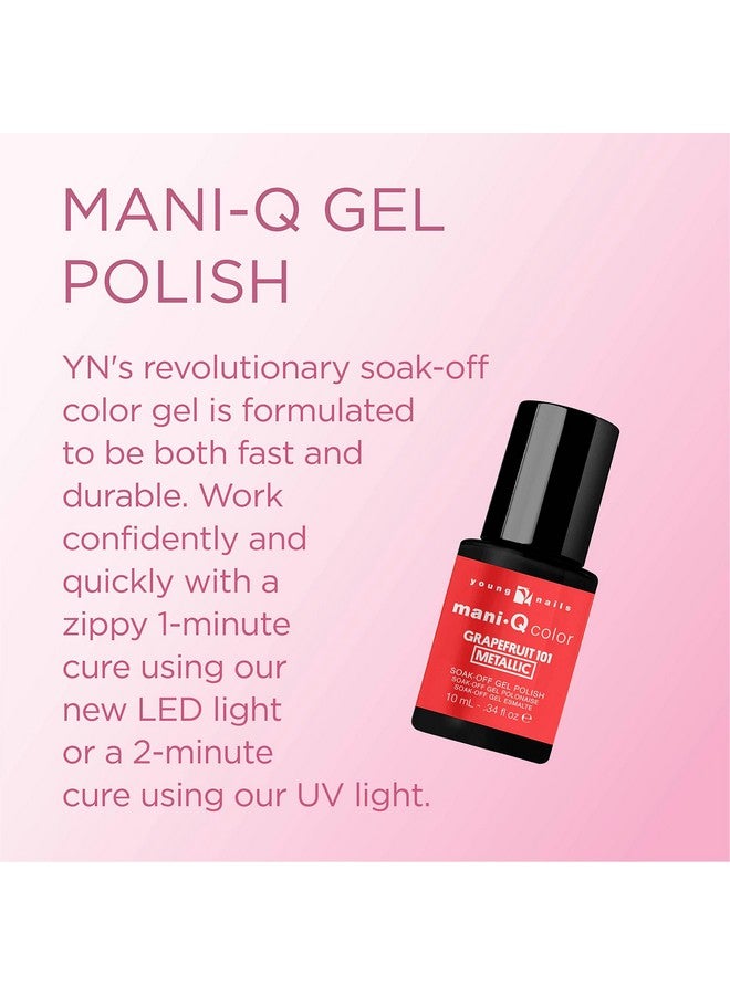 Young Nails Maniq Gel Polish Color Gel Nail Polish For Natural Or Artificial Nails Cure With Led Or Uv Light Soak Off Gel Polish 0.34 Fl Oz. - Image 2