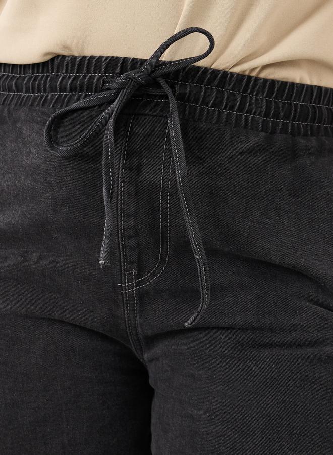 ستايلي جينز ستايلي بلس واسع الساق برباط - Image 3