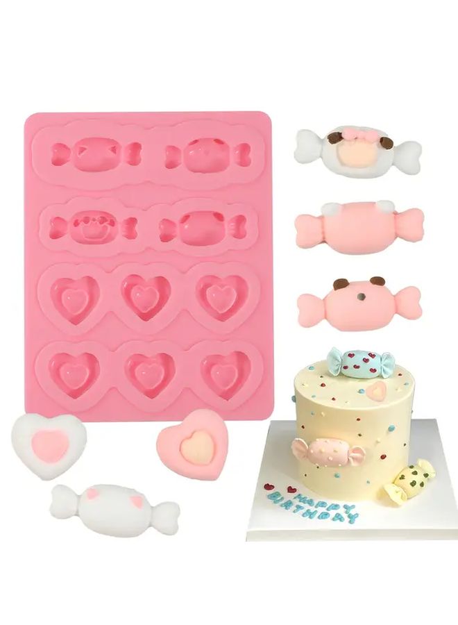 Heart Shaped Silicone Mold Y 170 For Candy Cake Chocolate Fondant - Image 1