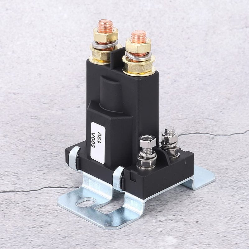 Qiilu 500A 12V Car Auto Starting Relay Automotive Battery Isolator Relay for Car Power Switch - 500 Amp Battery Isolator and for Cars - High Current Solenoid Auto - Image 4