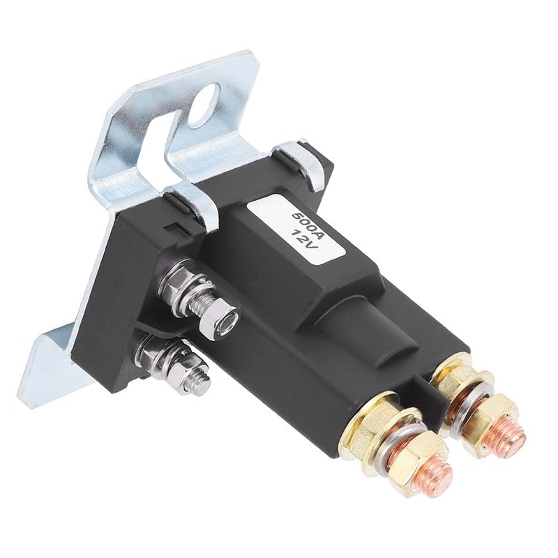 Qiilu 500A 12V Car Auto Starting Relay Automotive Battery Isolator Relay for Car Power Switch - 500 Amp Battery Isolator and for Cars - High Current Solenoid Auto - Image 1