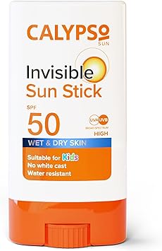 Calypso Invisible Sun Stick SPF50 Sun Protection for Wet and Dry Skin 15g - Image 2