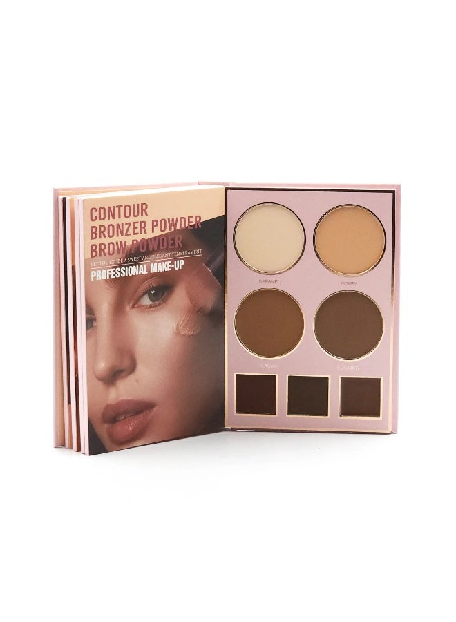 روز بيري لوحة المكياج الدفترية من روز بيري – آيشادو، أحمر شفاه، هايلايتر، بلاشر وكونتور - Image 2