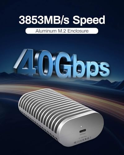 TERRAMASTER D1 SSD Plus 40Gbps M2 NVMe SSD Enclosure Aluminum M2 Enclosure USB TypeC Compatible with USB 432313020 Thunderbolt 543 Mobile App for Data Backup Included Diskless - Image 3