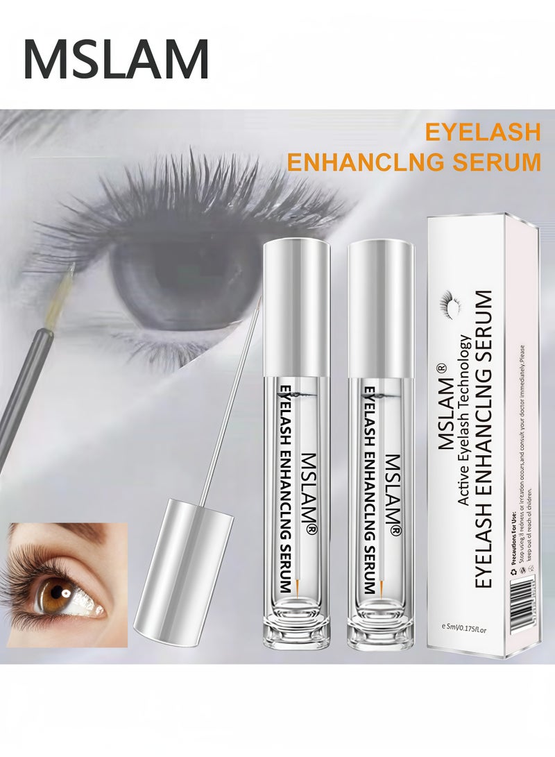 ام اس ال اي ام عبوتان من سيروم نمو الرموش. ينشط تقنية الرموش للحصول على رموش أكثر كثافة وانحناءً. - Image 1