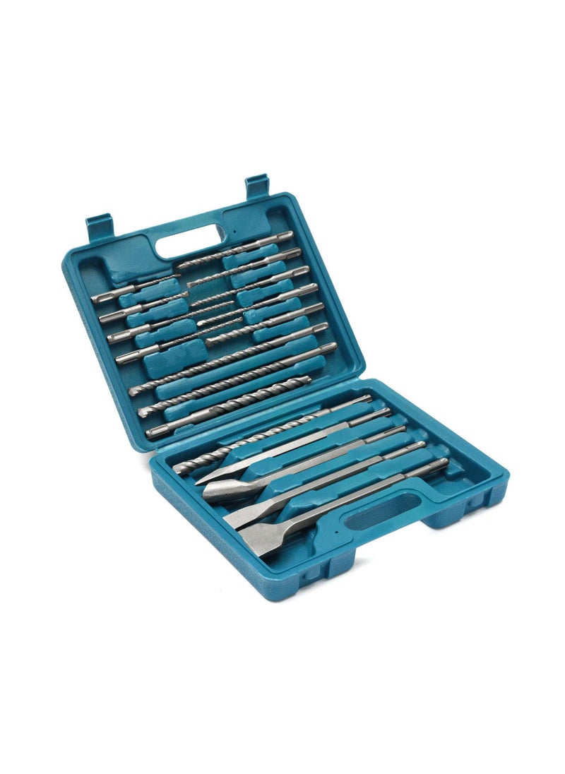 17 in 1 Drill Bits Chisel SDS Plus Rotary Hammer Bits Set For Bosch Hilti Plus