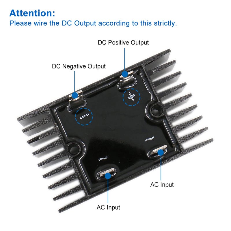 Baomain 100A Amp 1200V Volt Diode Bridge Rectifier Metal QL100A - Image 2