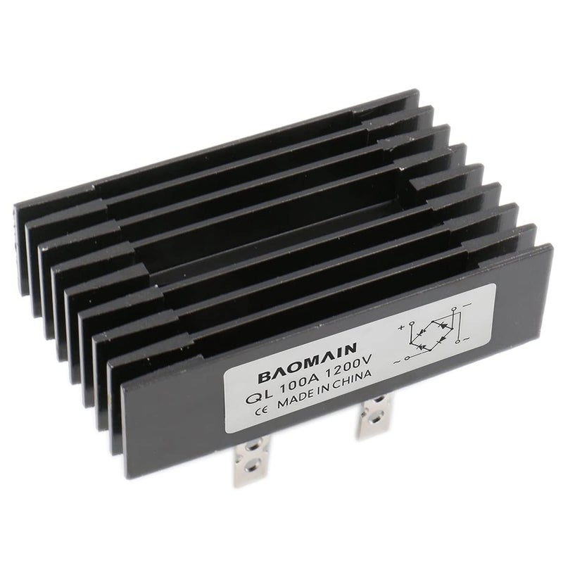 Baomain 100A Amp 1200V Volt Diode Bridge Rectifier Metal QL100A - Image 4