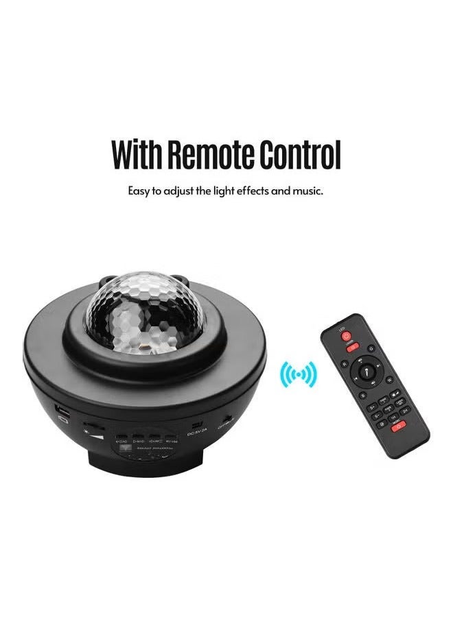 TIGER LED Galaxy Starry Projector Lamp Light – Black Rotating Nebula Night Light with Remote Control, Adjustable Brightness & Color Modes – Relaxing Star Projector for Bedroom, Kids Room, Sleep Aid, Party Ambience & Home Décor – Ideal Mood Lighting in UAE - Image 2