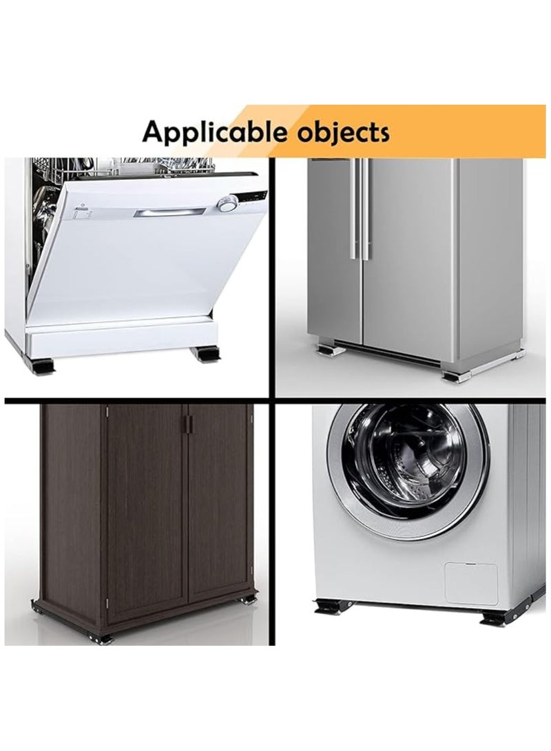 ELTRAZONE Heavy Duty Adjustable Furniture Mover Appliance Base Moving Roller For Home Furniture Dolly Mobile Roller, Extendable Appliance Rollers For Appliances With Wheels And Anti-Skid Pad With Brake - Image 5