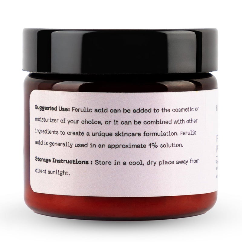 Bos Essentials Pure Ferulic Acid Powder | Stabilizes Vitamin C | for use in DIY Creams and serums - Image 3