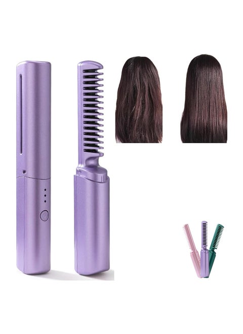 Portable Heat Comb with Safety Cover Rechargeable