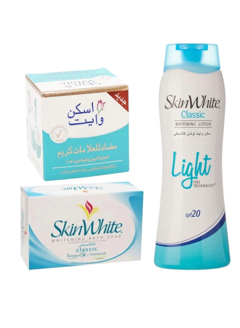 سكين وايت لوشن وكريم وصابون تبييض كلاسيكي - Image 2