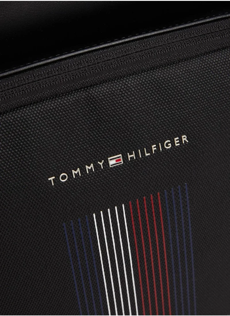 TOMMY HILFIGER Men's Foundation Dome Backpack - Polyester, Black