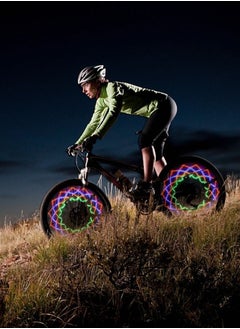GROIC Bike Wheel Lights, LED Waterproof Bicycle Spoke Tire Light with 16-LED and 32 Different Patterns Bicycle Rim Lights for Mountain Bike/Road Bikes/Hybrid Bike/Folding Bike  - Image 5