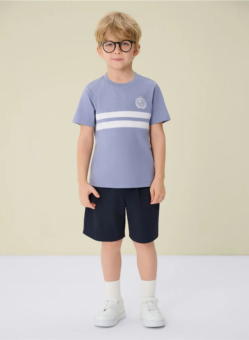 جيوردانو Kids’ Cotton Twill Drawstring Shorts with Elastic Waist