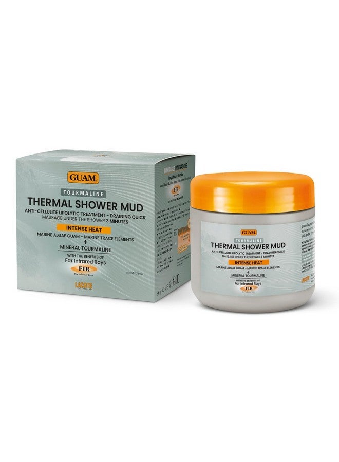 Guam Seaweed & Tourmaline Thermal Mud Cellulite Remover | 3-minute Shower Body Mask for Cellulite Removal | Hot Infrared FIR Anti Cellulite Treatment for Thighs and Legs, 1.1LB - Image 1