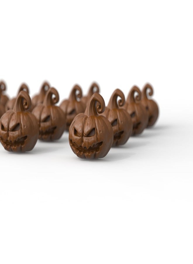 EDUEE Halloween Chocolate Molds Silicone Gummy Molds Pumpkin Spider Bat Witch Hat RIP Gravestone Candy Molds 30 Cavity Chocolate Mold for Baking Pastry Gummies Cake Decorating - Image 5