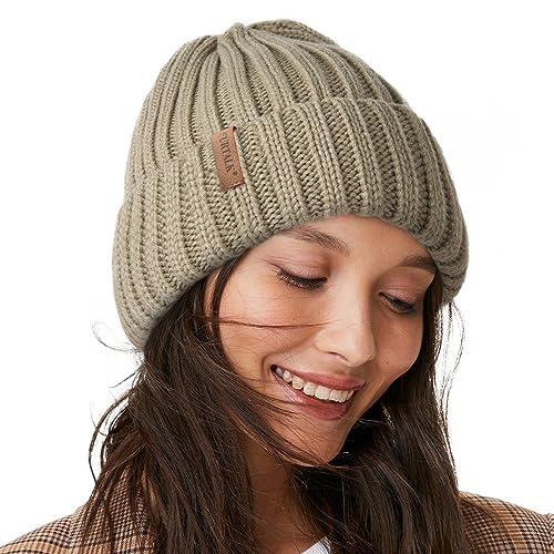 FURTALK Winter Hats for Women Fleece Lined Beanie Knit Chunky Womens Snow Cap - Image 1