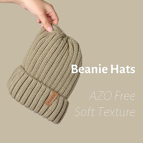 FURTALK Winter Hats for Women Fleece Lined Beanie Knit Chunky Womens Snow Cap - Image 3