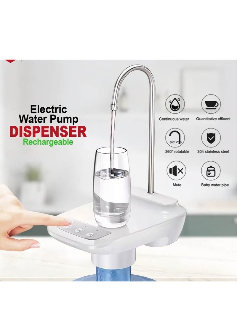 Water dispenser Pump with Tray USB Rechargeable Automatic Water Dispenser Wireless Portable Water Pump - Image 3