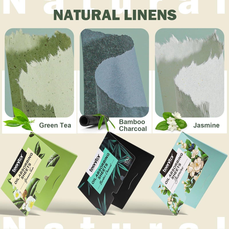 Teenitor Oil Blotting Sheets for Face, 600 Sheet Oil Absorbing Sheets for Face, Blotting Papers for Face Blotting Paper for Oily Skin, Oil Wipes for Face Oil Sheets, Oil Pads for Face Oil Control Film - Image 3