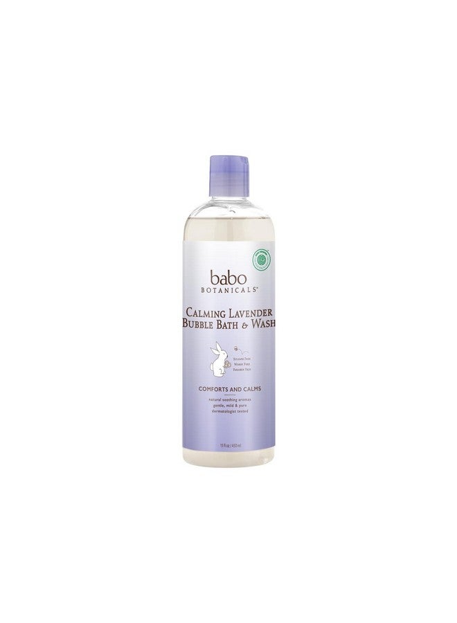 Babo Botanicals Calming Lavender 2In1 Bubble Bath & Wash Relaxing Chamomile & Lavender Ewg Verified Vegan For All Ages Scented With Lavender Essential Oil - Image 1