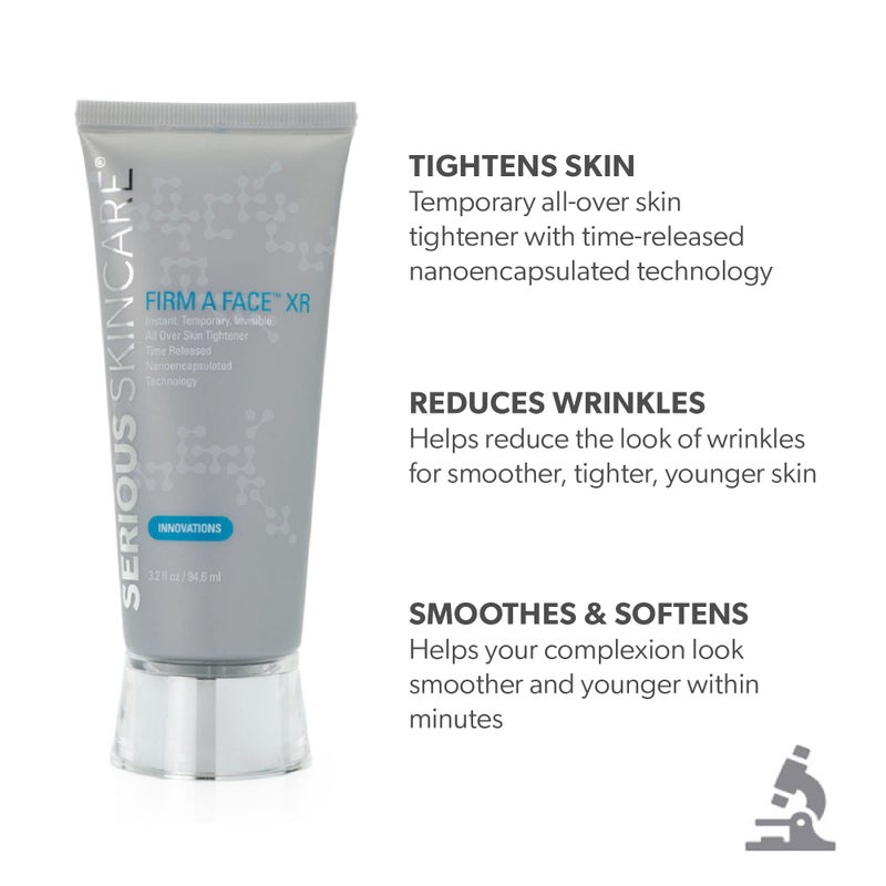 Serious Skincare - Instant FIRM A FACE XR - Temporary Face Tightener - Invisibly Firm, Lift, and Smooth the Look of Fine Lines, Deep Wrinkles and Pores - Anti-Aging Retinol - 3.2 Fl Oz (2Pack) - Image 2