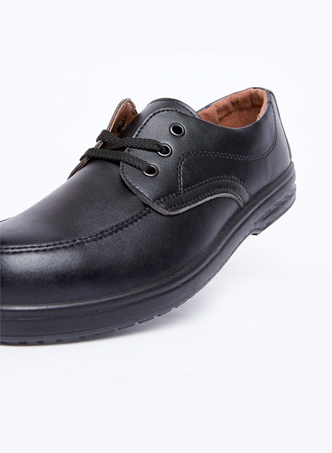 Gladiator 003 Men’s Steel Toe Leather Safety Shoes, Black, EX SBP, Low Ankle, Lace-Up - Image 5