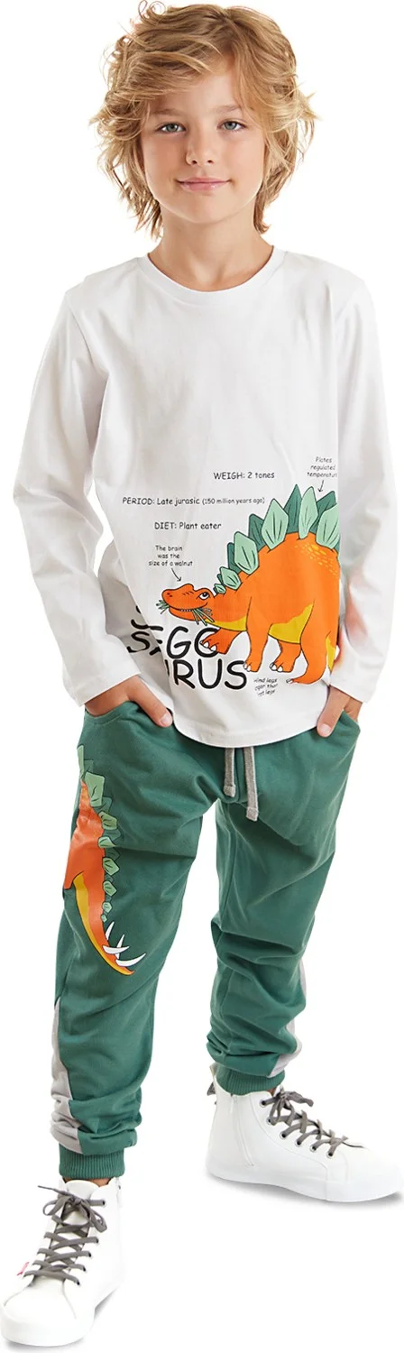 دينوكيدس Stegosaurus Boy T-Shirt Pants Set