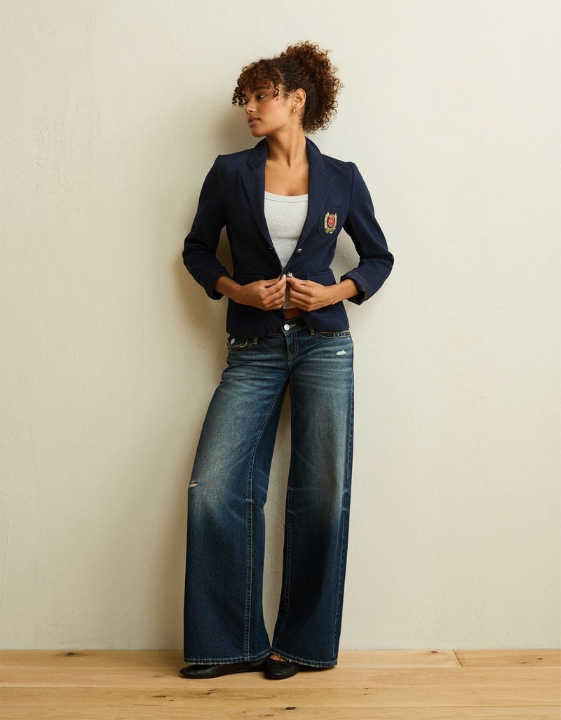 American Eagle AE Shrunken Crest Blazer - Image 1