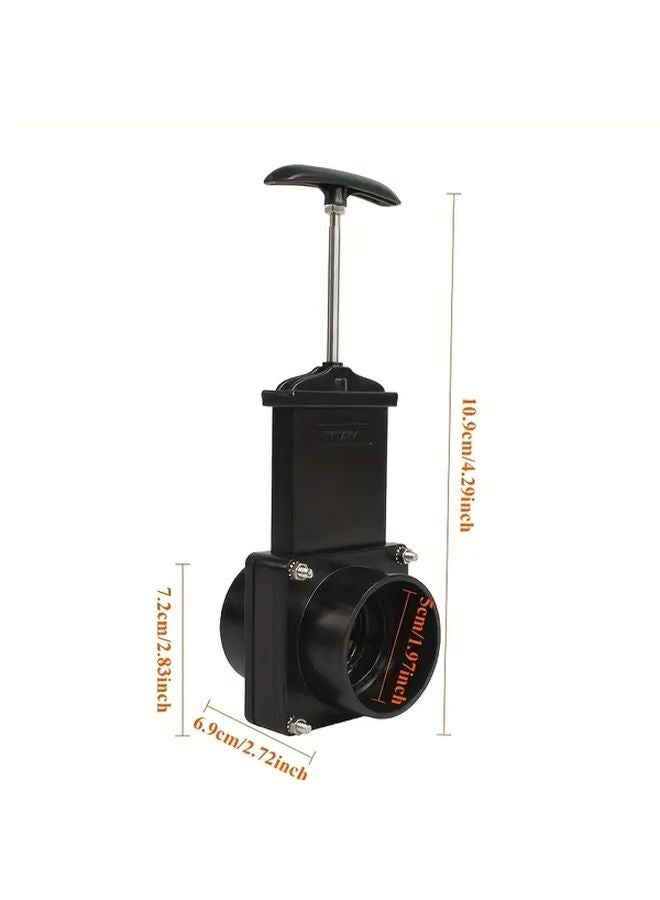 63MM Dual Function Drain Gate Valve For RV Motorhome Camper Caravan Clean Sewage Black Water Tanks - Image 3