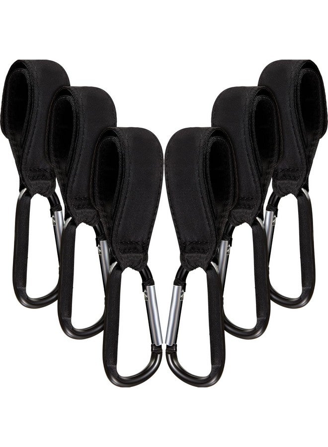 Tuanse 6 Pack Baby Stroller Hooks For Hanging Diaper Bags Stroller Clips For Bags Multipurpose Hooks For Grocery Shopping Bags Stroller Accessories Pram Buggy Clips Straps Hook - Image 1