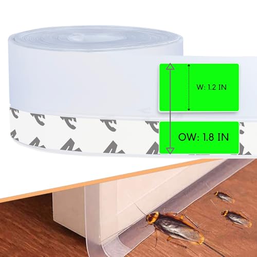 wigtda Weather Stripping Door Seal – 33ft Extra-Wide Silicone, Strong Adhesive, Seals Large Gaps for Maximum Winter Cold Protection and Weatherproofing, 1.8in Transparent - Image 1