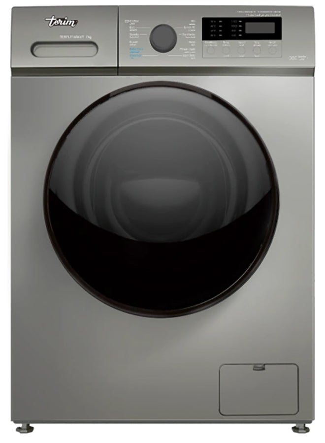 Terim 7kg Front Load Fully Automatic Washing Machine TERFL714SKYT,  1400 RPM, Inverter Motor, Quick Wash, LED Display, 5-Star ESMA Rating, Silver 7 kg TERFL714SKYT silver