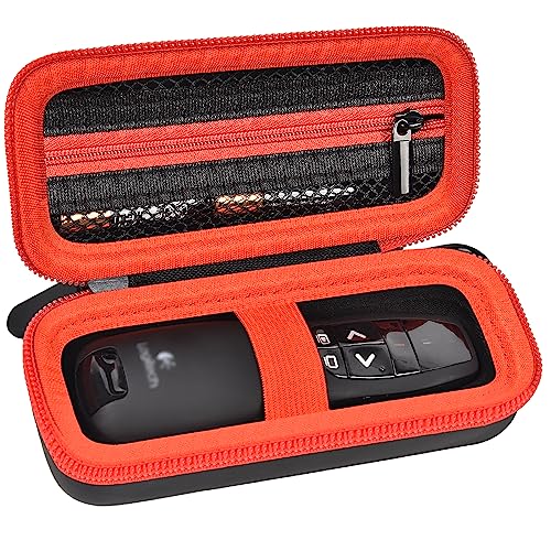 ANKHOH Case for Logitech R400 Wireless Presenter - Protective Storage Bag with Custom Fit, Zippered Pocket & Carabiner Clip for Business Presentations (Box Only) - Image 1