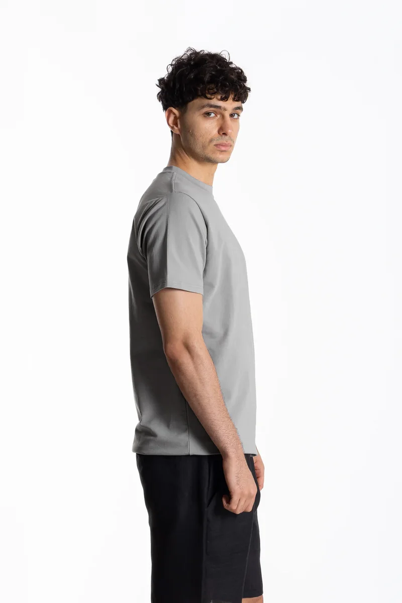 SHAPES CONTRAST PRINTED SLIM T-SHIRT