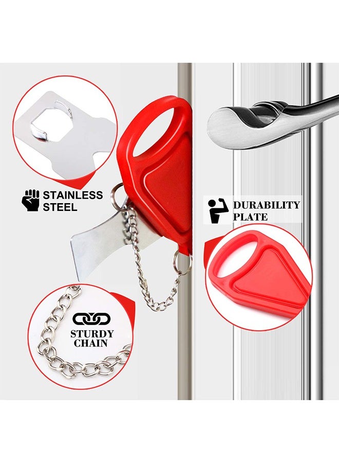 1 Pack Portable Door Lock Extra Lock for Additional Privacy and Safety in Home,Hotel and Apartment,Prevent Unauthorized Entry