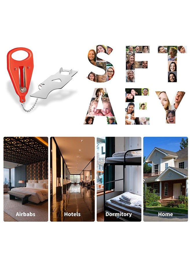 1 Pack Portable Door Lock Extra Lock for Additional Privacy and Safety in Home,Hotel and Apartment,Prevent Unauthorized Entry
