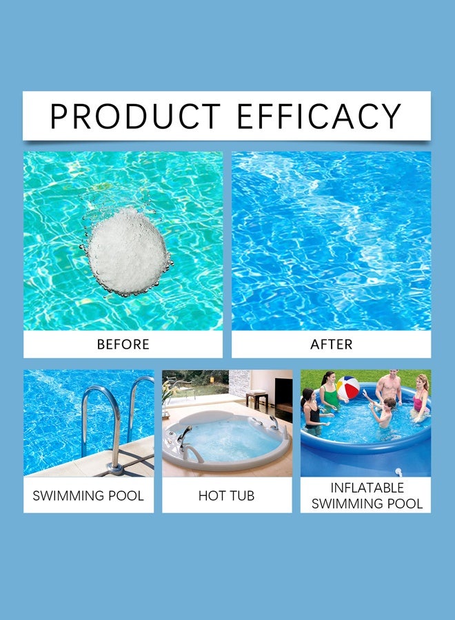 هوزونكس أقراص الكلور متعددة الوظائف 80 غرام، أقراص فوارة مع أداة تطبيق، لتطهير حمامات السباحة (عبوة واحدة من الأقراص) - Image 5