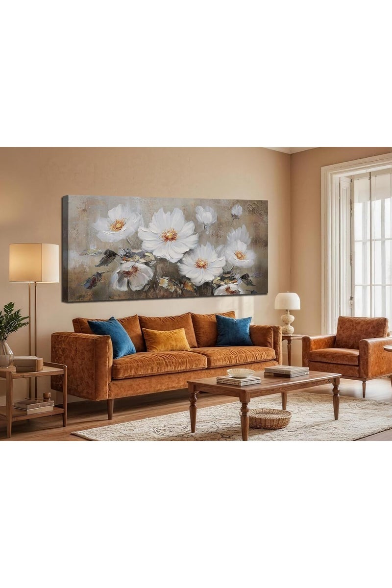 EMODA Vintage-Style Minimalist Canvas Artwork 60x120 cm – Personalized Wrap Framed Decor - Image 3