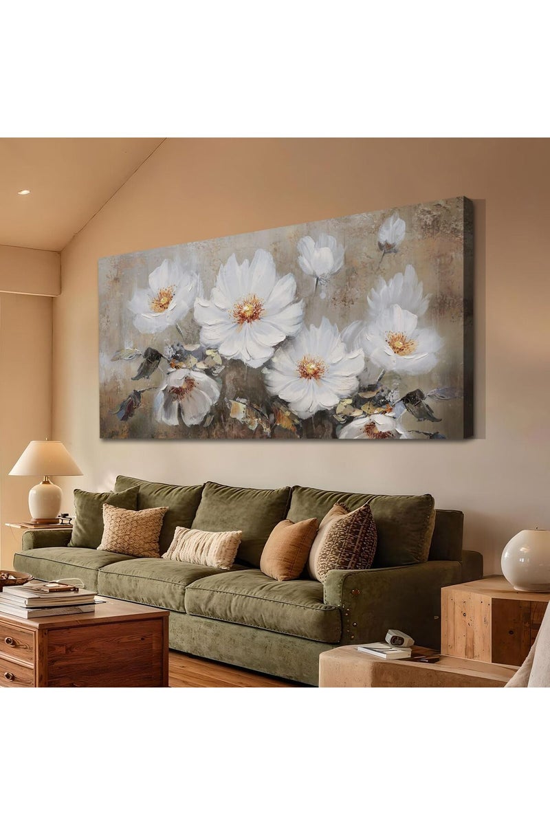 EMODA Vintage-Style Minimalist Canvas Artwork 60x120 cm – Personalized Wrap Framed Decor - Image 2