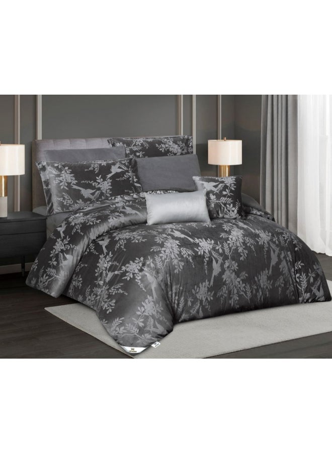 LEVORE Winter Duvet Set Made Of Fur And Velvet Reversible With Durable And Soft Fabric Heavy Filling 8 Pieces King Size - Image 2