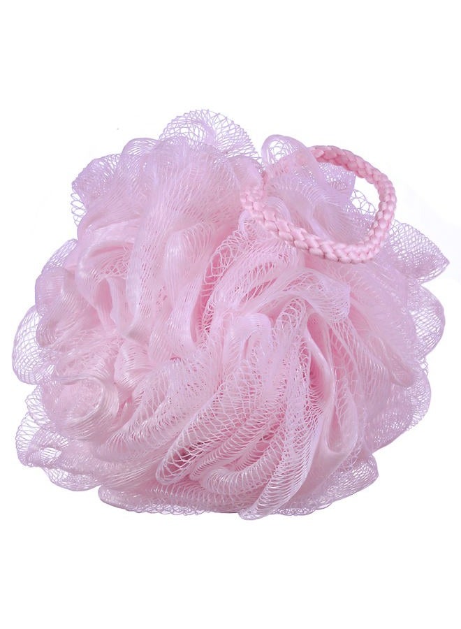 iboodi 60g/pcs Pink Mesh Bath Sponge Shower Pouf Loofahs Shower Puff Pack of 4 (Pink) - Image 3