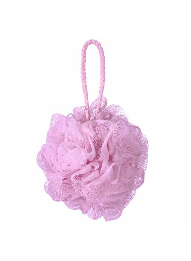 iboodi 60g/pcs Pink Mesh Bath Sponge Shower Pouf Loofahs Shower Puff Pack of 4 (Pink) - Image 2