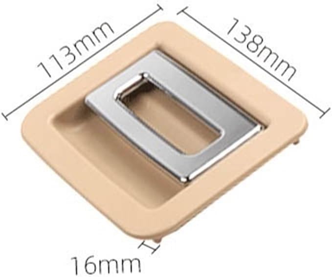 Vuzmode Beige ABS Car Trunk Handle Cover for Porsche Cayenne - Image 3