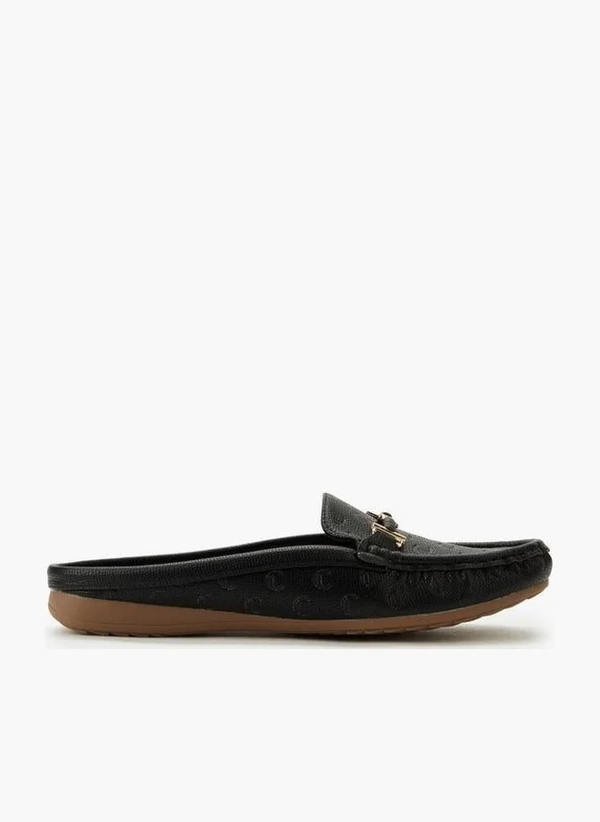 لو كونفورت Women Monogram Embossed Mules