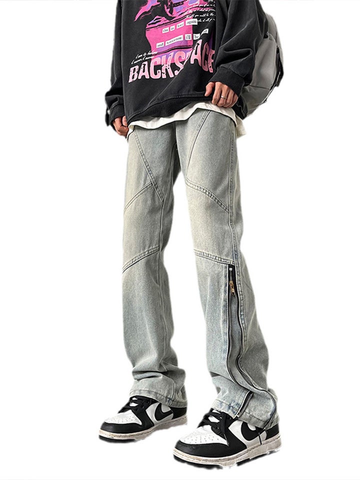 Unisex Classic Denim Jeans Loose Fit Daily Outdoor Wear - Image 5